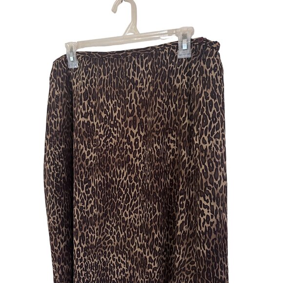 Requirements brown and black leopard print skirt size XL - Picture 2 of 7